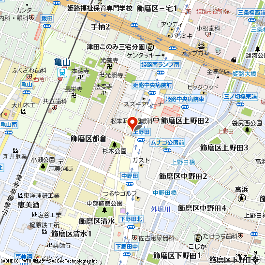 タイヤ館姫路南付近の地図
